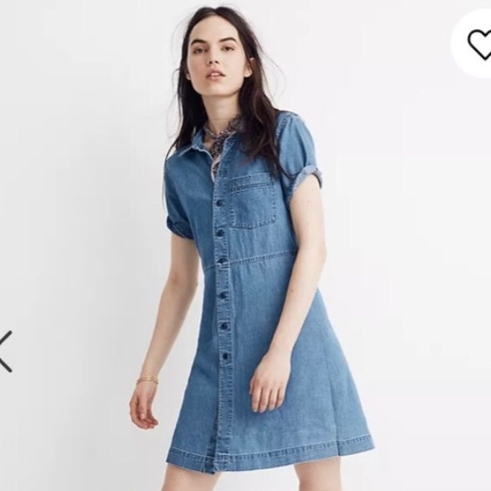 Madewell retro denim shirt dress penview wash